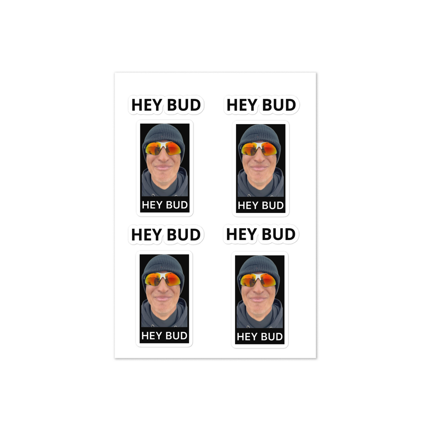 HEY BUD Sticker Sheet